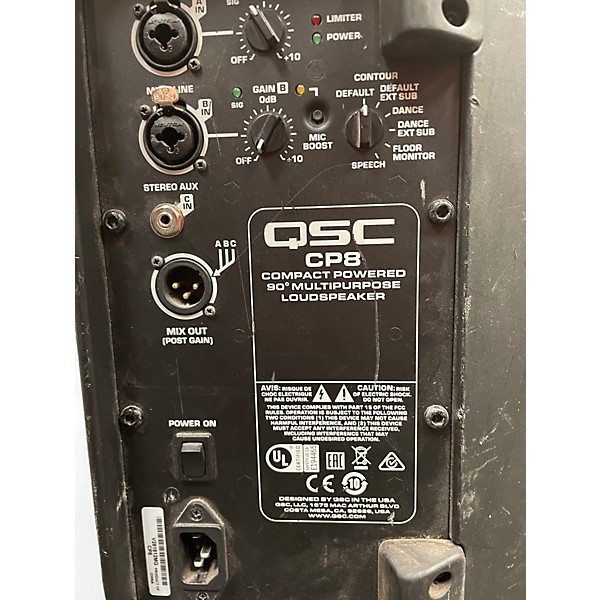 Used Qsc cp8 Powered Speaker