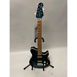 Used Ernie Ball Music Man Used Ernie Ball Music Man Axis Super Sport Semi Hollow Balboa Blue Hollow Body Electric Guitar