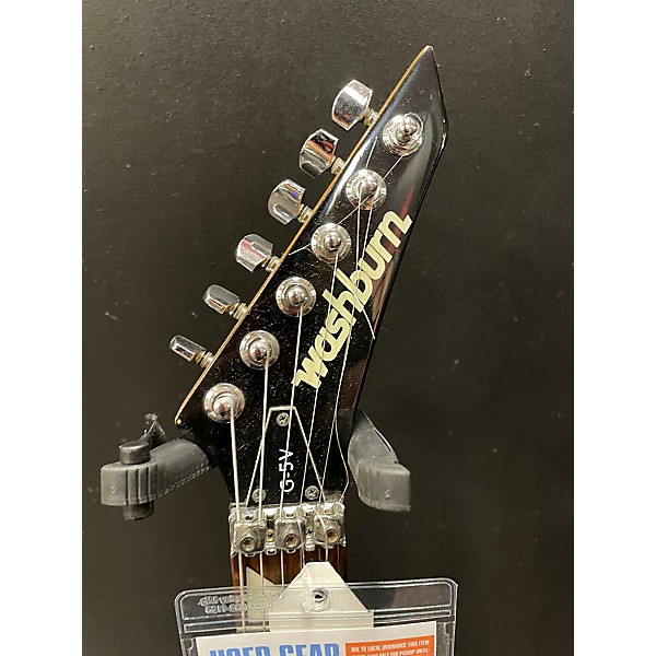 Used Washburn G5V Solid Body Electric Guitar BLUE CARCKLE Guitar Center