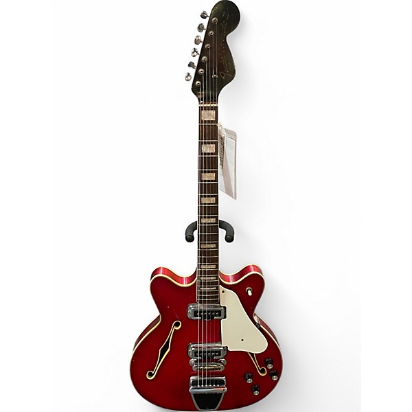 Vintage 1967 Fender Coronado II Flat Red Solid Body Electric Guitar