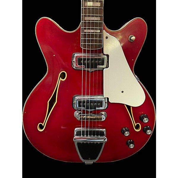 Vintage 1967 Fender Coronado II Flat Red Solid Body Electric Guitar