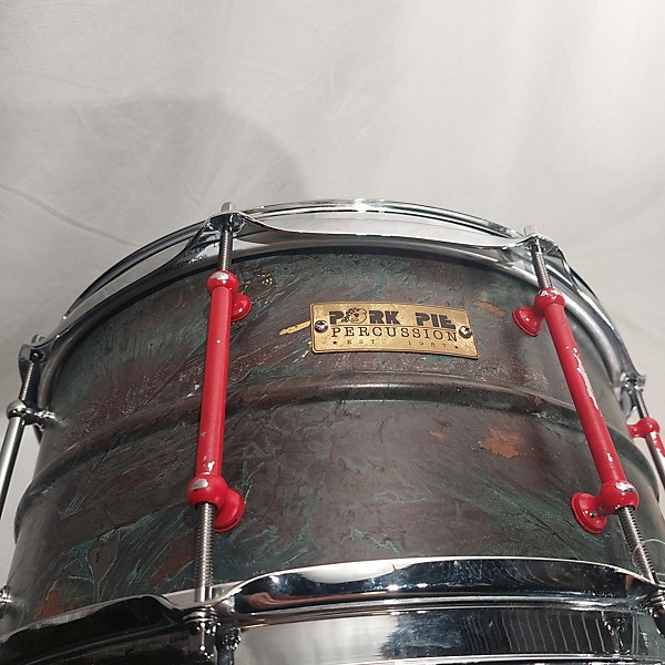 Used Pork Pie 13X7 Brass Patina Snare Drum