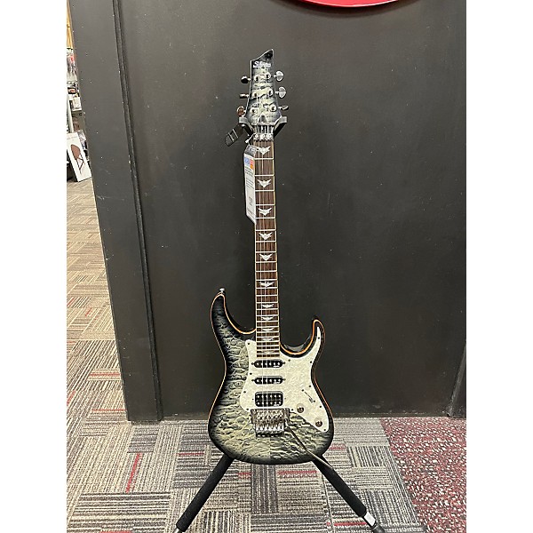 Used Schecter Guitar Research Used Schecter Guitar Research Banshee GREEN QUILT Solid Body Electric Guitar