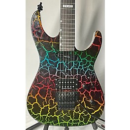 Used ESP Used ESP Mirage Deluxe Rainbow Crackle Solid Body Electric Guitar