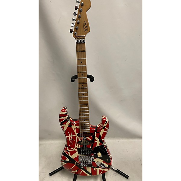 Used EVH Striped Series Frankie Solid Body Electric Guitar