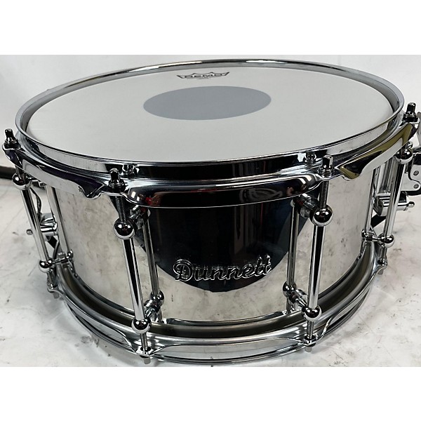 Used Dunnett 2006 6.5X13 Classic Stainless Steel Snare Drum