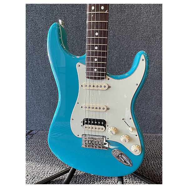 Used 2021 Fender American Professional II Stratocaster Miami Blue Solid Body Electric Guitar