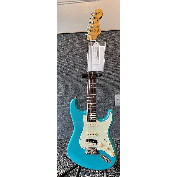 Used 2021 Fender American Professional II Stratocaster Miami Blue Solid Body Electric Guitar