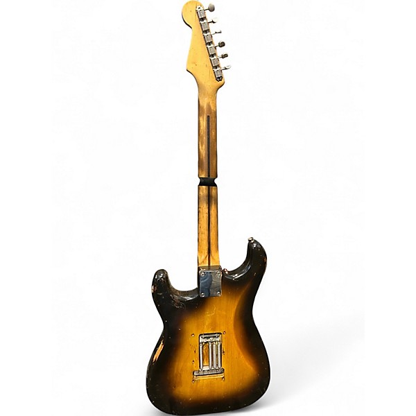 Vintage 1956 Fender Stratocaster 2 Tone Sunburst Solid Body Electric Guitar