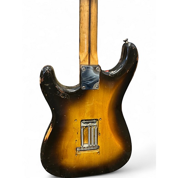 Vintage 1956 Fender Stratocaster 2 Tone Sunburst Solid Body Electric Guitar