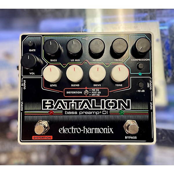 Used Electro-Harmonix Battalion Bass Preamp And Di Bass Effect Pedal