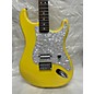 Used Fender Tom Delonge Signature Stratocaster Graffiti Yellow Solid Body Electric Guitar