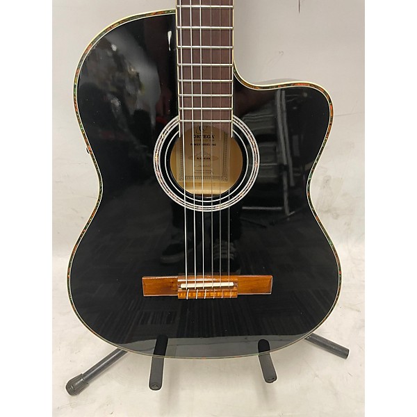 Used Ortega RCE145BK Acoustic Electric Guitar