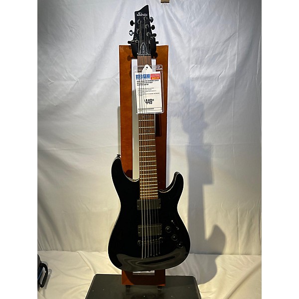 Used Schecter Diamond Series Used SCHECTER DIAMOND SERIES HELLRAISER Black Solid Body Electric Guitar