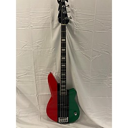 Used Ampeg Used Reverend Meshell Ndegeocello Fellowship 3 Color Stripes Red, Black, Green Electric Bass Guitar