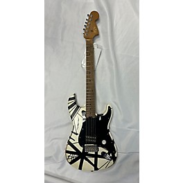 Used EVH Used EVH Striped Series 78 Eruption Guitar Black And White Solid Body Electric Guitar