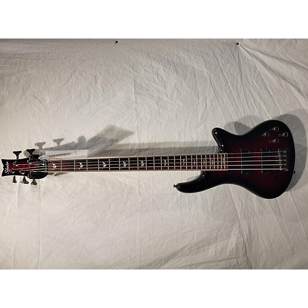 Used Schecter Guitar Research Stiletto Extreme 5 String Electric Bass Guitar