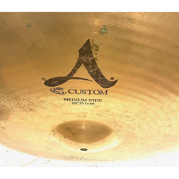 Used Zildjian 20in A Custom Medium Ride Cymbal