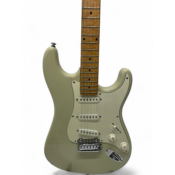 Used 2006 Schecter Guitar Research Nick Johnston Vintage White Solid Body Electric Guitar