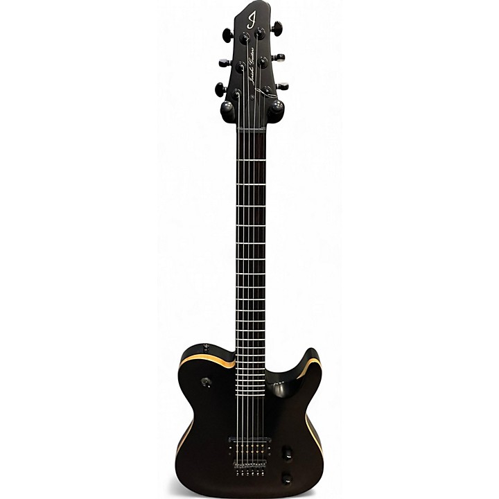 Used Jericho fusion baritone Flat Black Solid Body Electric Guitar