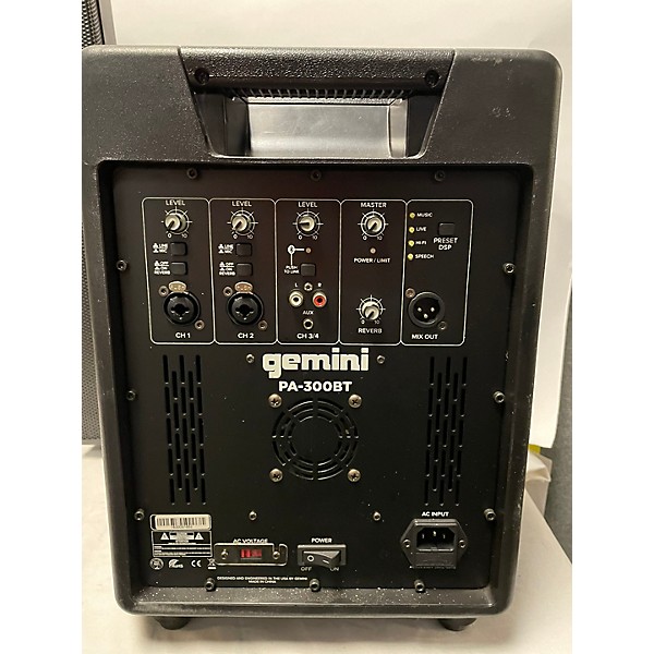 Used Gemini Pa-300BT Powered Speaker