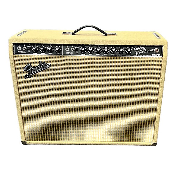 Used Fender Reissue Twin Reverb 40TH ANNIVERSARY BLONDE 85W 2x12 Tube Guitar Combo Amp