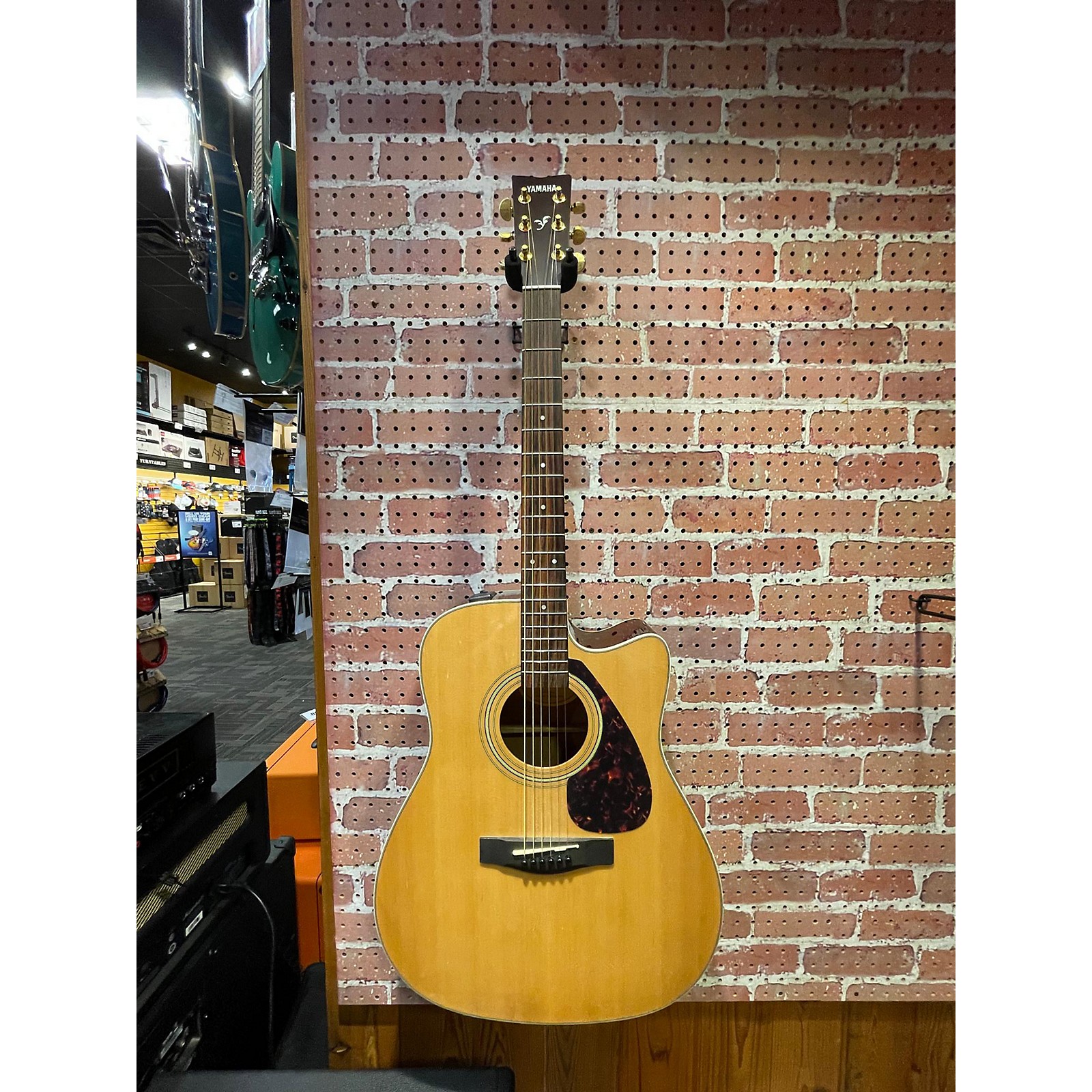 Used Yamaha FX335C Acoustic Electric Guitar Natural Guitar Center