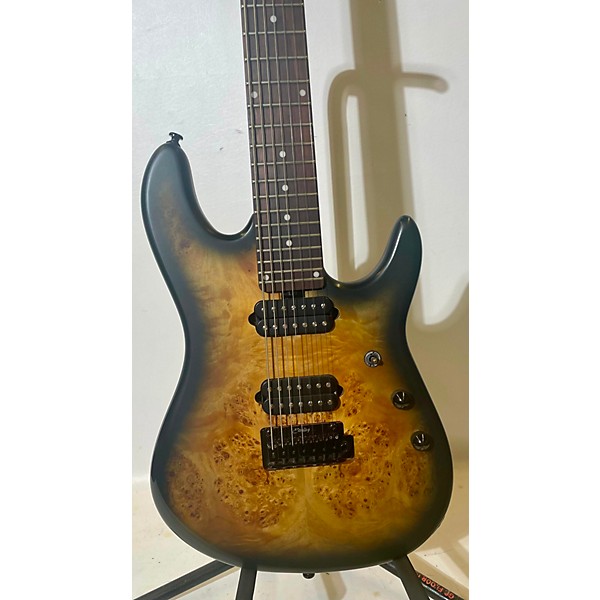 Used Sterling by Music Man Used Sterling By Music Man Jason Richardson 7 String Poplar Burst Solid Body Electric Guitar