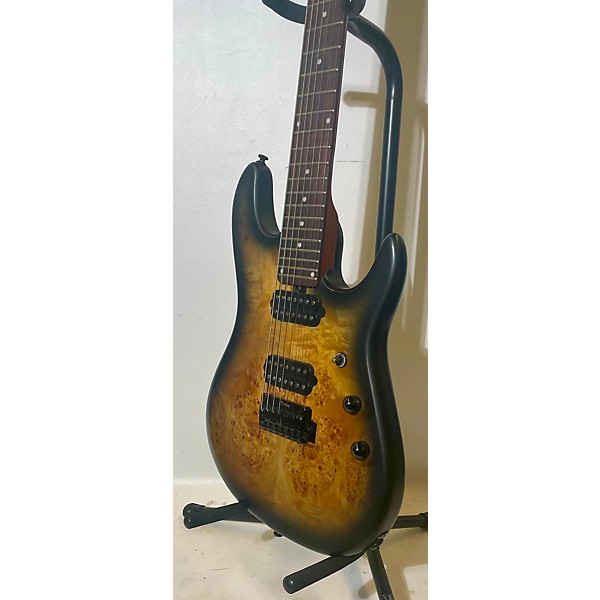 Used Sterling by Music Man Used Sterling By Music Man Jason Richardson 7 String Poplar Burst Solid Body Electric Guitar