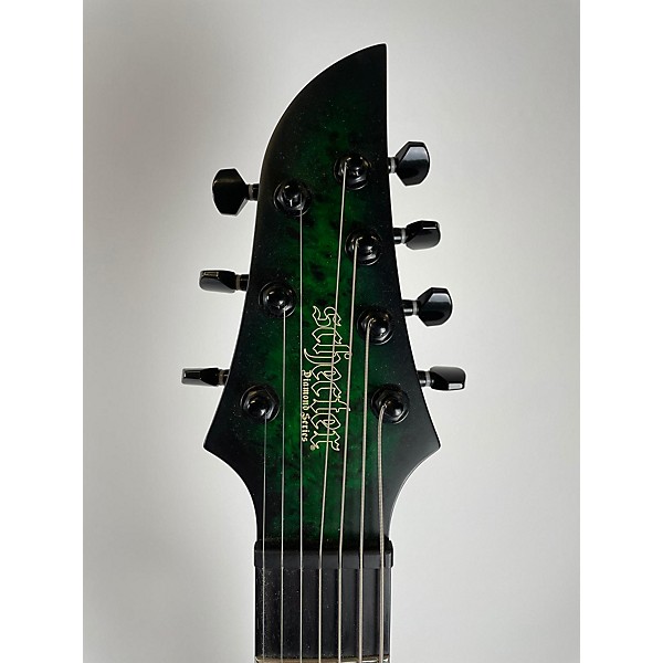 Used Schecter Guitar Research Used Schecter Guitar Research KM-7 MKIII LH Standard Toxic Green Solid Body Electric Guitar