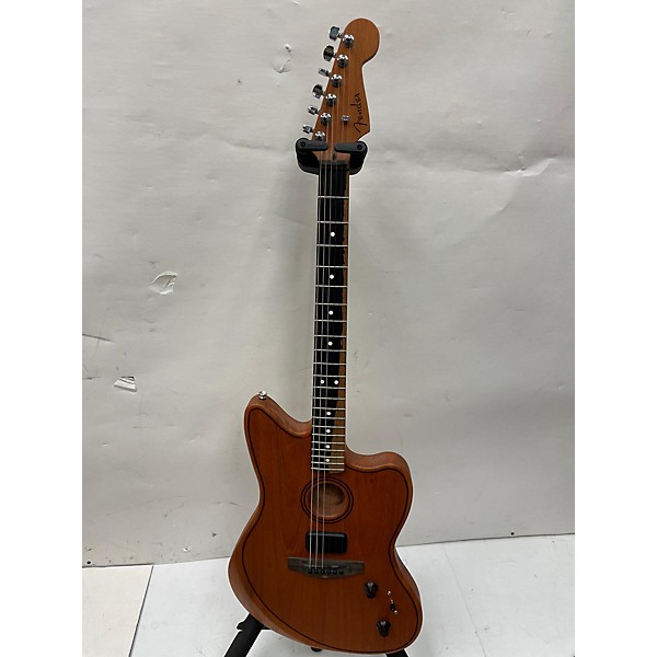 Used Fender Acoustasonic Jazzmaster Acoustic Electric Guitar Mahogany