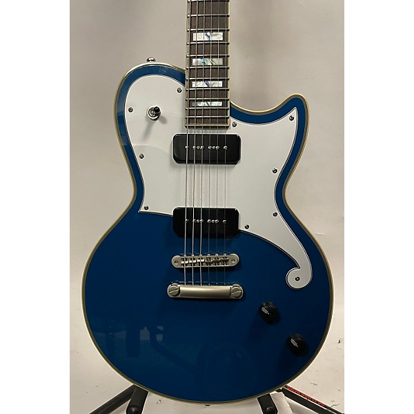 Used D'Angelico Used D'Angelico Deluxe Atlantic Blue Sapphire Solid Body Electric Guitar