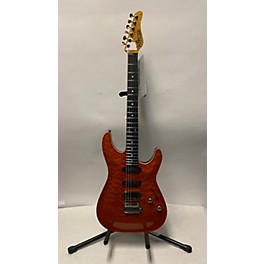 Used Schecter Guitar Research California Classic Transparent Amber Solid Body Electric Guitar