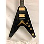 Used Dean V Chicago Flame Solid Body Electric Guitar