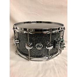 Used DW Used DW 7X14 Collector's Series Maple Snare VLT Drum BLACK SPARKLE