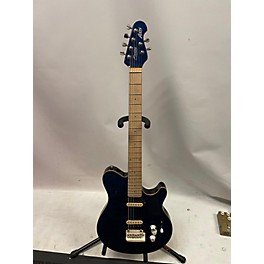 Used Sterling by Music Man Used Sterling By Music Man Sub Axis AX3 Flame Neptune Blue Solid Body Electric Guitar