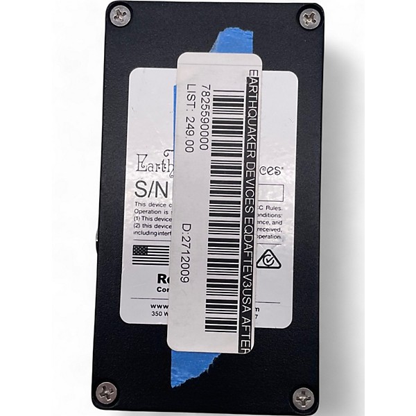 Used EarthQuaker Devices Afterneath Reverb Effect Pedal