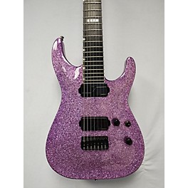 Used ESP Used ESP E-II Horizon NT-7B Purple Baritone Guitars