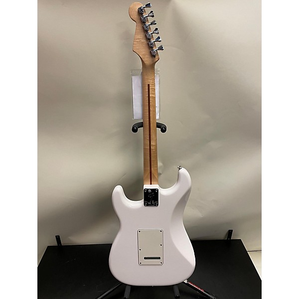 Used Parts Used Parts Double Cut White Solid Body Electric Guitar