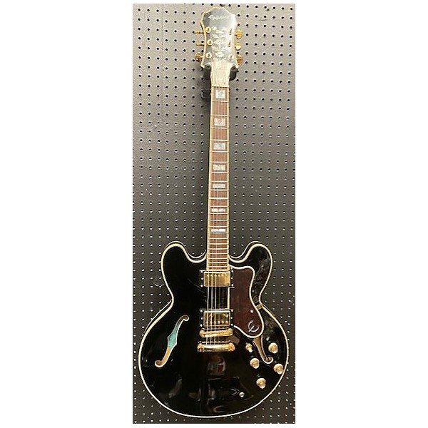 Used Epiphone Used Epiphone Sheraton II Black Hollow Body Electric Guitar