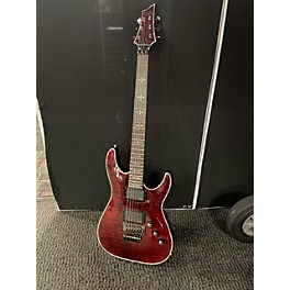 Used Schecter Guitar Research Used Schecter Guitar Research Hellraiser C1 Floyd Rose Black Cherry Solid Body Electric Guitar