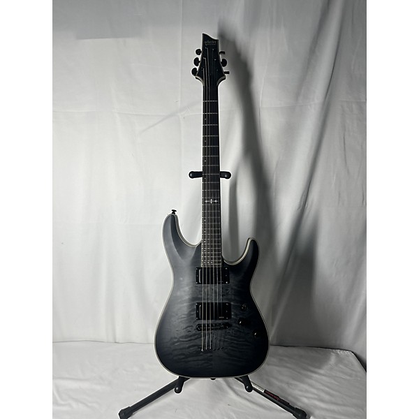 Used Schecter Guitar Research Used Schecter Guitar Research C-1 Platnuim Trans Black Solid Body Electric Guitar