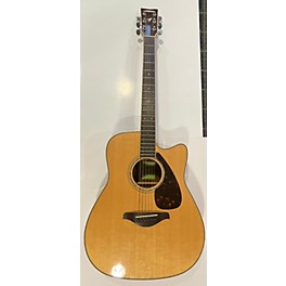 Used Yamaha Used Yamaha FGX830C Natural Acoustic Electric Guitar