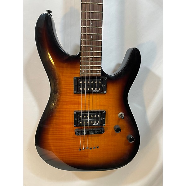 Used Schecter Guitar Research C-6 Elite Orange Burst Solid Body Electric Guitar