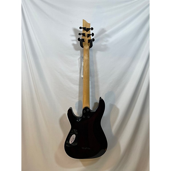 Used Schecter Guitar Research C-6 Elite Orange Burst Solid Body Electric Guitar