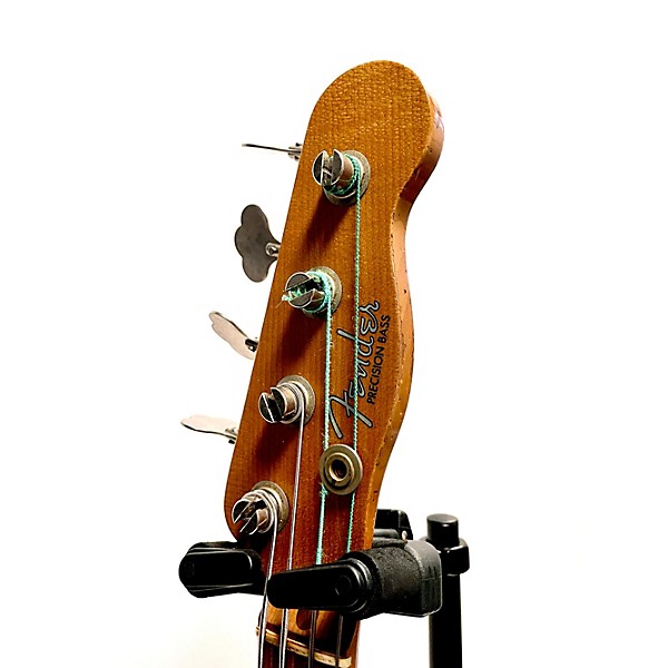 Used Fender Used 2020 Fender CUSTOM SHOP PRECISION HEAVY 1955 RELIC Sonic Blue Electric Bass Guitar