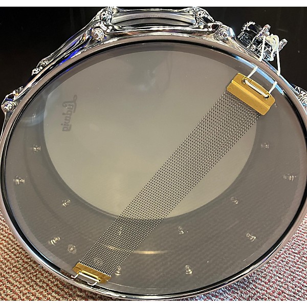 Used Ludwig 14X6.5 Universal Series Black Brass Drum