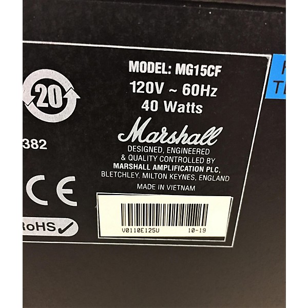 Used Marshall MG15CF Guitar Combo Amp
