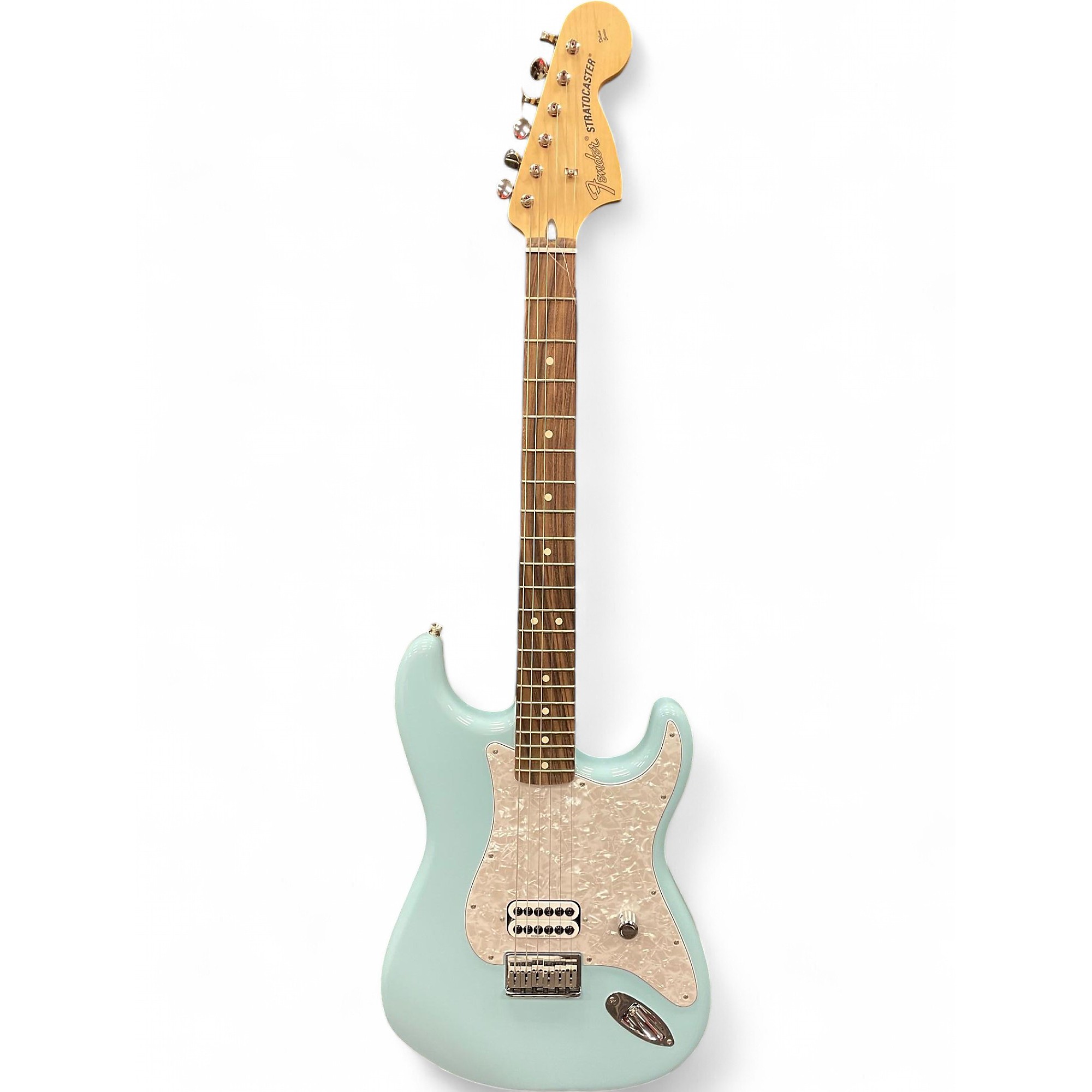 Used Fender Tom Delonge Signature Stratocaster Blue Solid Body