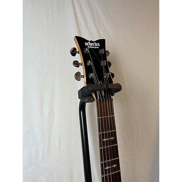 Used Schecter Guitar Research Used Schecter Guitar Research Solo Black Solid Body Electric Guitar